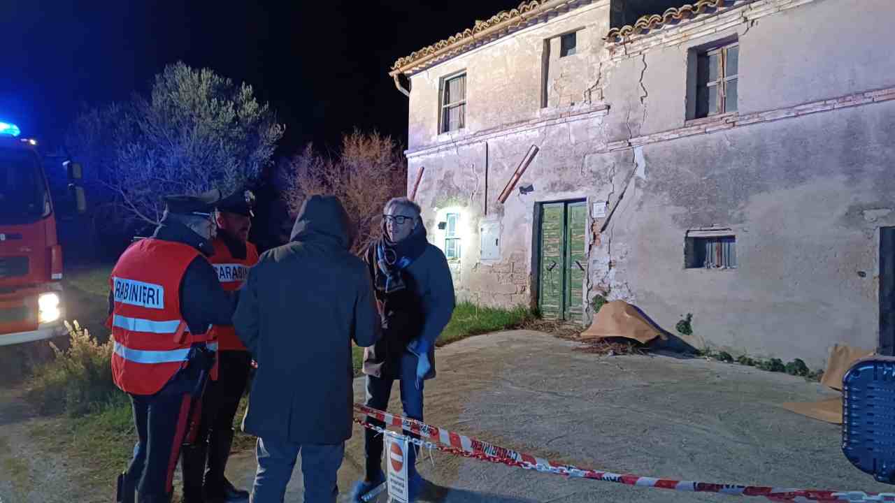 Il casolare in cui è stato ritrovato il cadavere