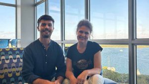Matteo Falcinelli insieme alla madre